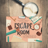 Mystery Escape Room Party Kaart
