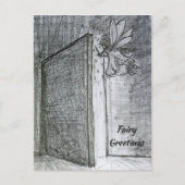 Mystery Fairy Greeting Gepersonaliseerd Art Briefk Briefkaart (Voorkant)