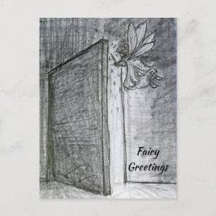 Mystery Fairy Greeting Gepersonaliseerd Art Briefk Briefkaart