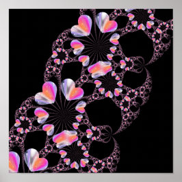 Mystery Heart Fractal Poster