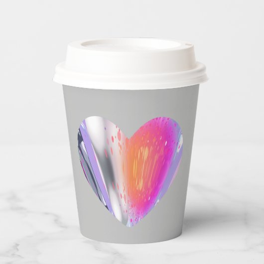 Mystery Heart Papieren Bekers (Voorkant)