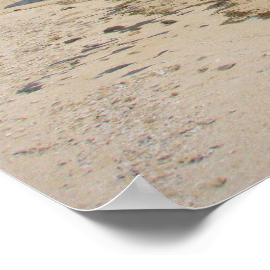 Mystery Island Vanuatu Beach Landschap Poster (Hoek)