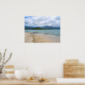 Mystery Island Vanuatu Beach Landschap Poster (Keuken)