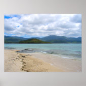 Mystery Island Vanuatu Beach Landschap Poster (Voorkant)