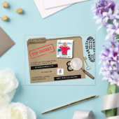Mystery Kids Secret Agent Spy Detective Birthday Acryl Uitnodigingen (Insitu (Huwelijk))