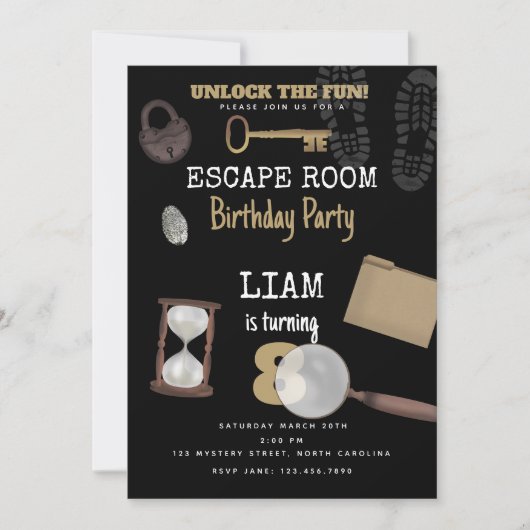 Mystery Kids Secret Agent Spy Detective Birthday Kaart (Voorkant)