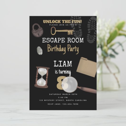 Mystery Kids Secret Agent Spy Detective Birthday Kaart (Staand voorkant)