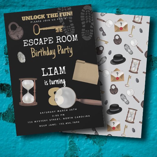 Mystery Kids Secret Agent Spy Detective Birthday Kaart