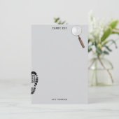 Mystery Kids Secret Agent Spy Detective Theme Bedankkaart (Staand voorkant)