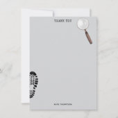 Mystery Kids Secret Agent Spy Detective Theme Bedankkaart (Voorkant)