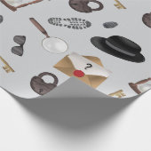 Mystery Kids Secret Agent Spy Detective Theme Cadeaupapier (Hoek)