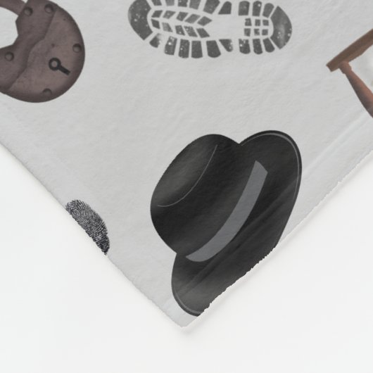 Mystery Kids Secret Agent Spy Detective Theme Fleece Deken (Hoek)