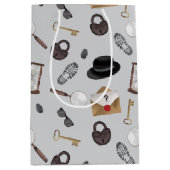 Mystery Kids Secret Agent Spy Detective Theme Medium Cadeauzakje (Voorkant)