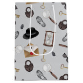 Mystery Kids Secret Agent Spy Detective Theme Medium Cadeauzakje (Achterkant)