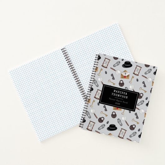 Mystery Kids Secret Agent Spy Detective Theme Notitieboek (Binnen)