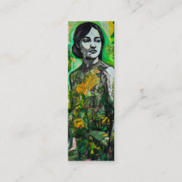 Mystery Lady-Bladwijzer Mini Visitekaartje