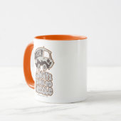 Mystery Machine "Altijd omlaag naar middelpunt" Mok (Voorkant links)