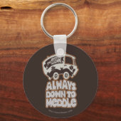 Mystery Machine "Altijd omlaag naar middelpunt" Sleutelhanger (Voorkant)