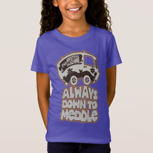 Mystery Machine "Altijd omlaag naar middelpunt" T-shirt (Voorkant)