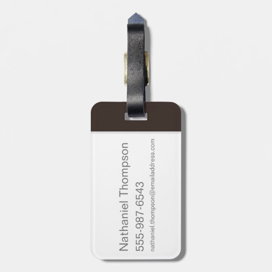 Mystery Machine "Always Down To Meddle" Bagagelabel (Achterkant verticaal)