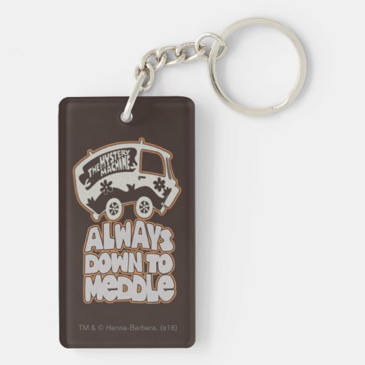 Mystery Machine "Always Down To Meddle" Sleutelhanger (achterkant)