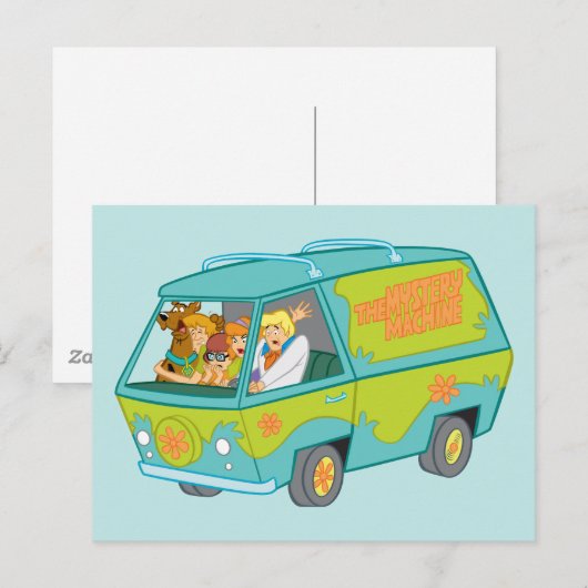 Mystery Machine Fright Briefkaart (Voorkant / Achterkant)