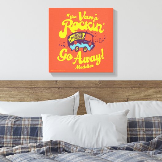 Mystery Machine "If The Van's Rockin'..." Canvas Afdruk (Insitu (Slaapkamer))