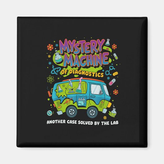 Mystery Machine Of Diagnostics Lab Week 2025 Med L Magneet (Voorkant)