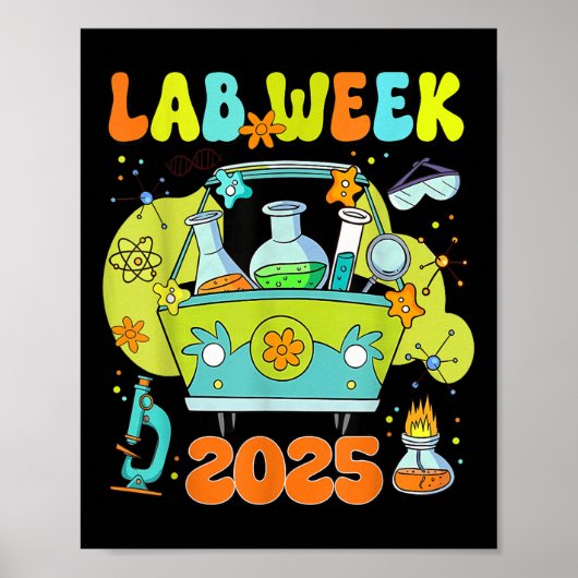 Mystery Machine Of Diagnostics Lab Week 2025 Med L Poster (Voorkant)