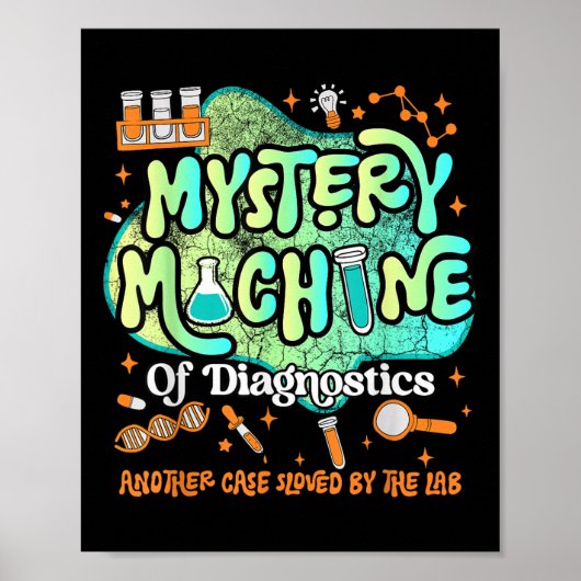 Mystery Machine Of Diagnostics Lab Week 2025 Med L Poster (Voorkant)