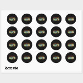 Mystery Machine Of Diagnostics Lab Week 2025 Med L Ronde Sticker (Vel)