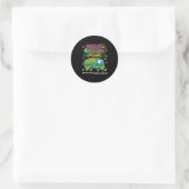 Mystery Machine Of Diagnostics Lab Week 2025 Med L Ronde Sticker (Tas)