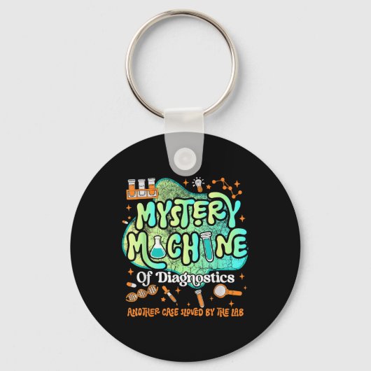 Mystery Machine Of Diagnostics Lab Week 2025 Med L Sleutelhanger (Voorkant)