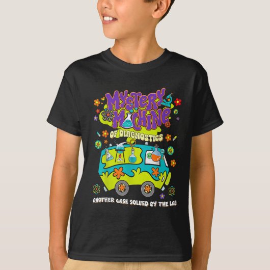 Mystery Machine Of Diagnostics Lab Week 2025 Med L T-shirt (Voorkant)