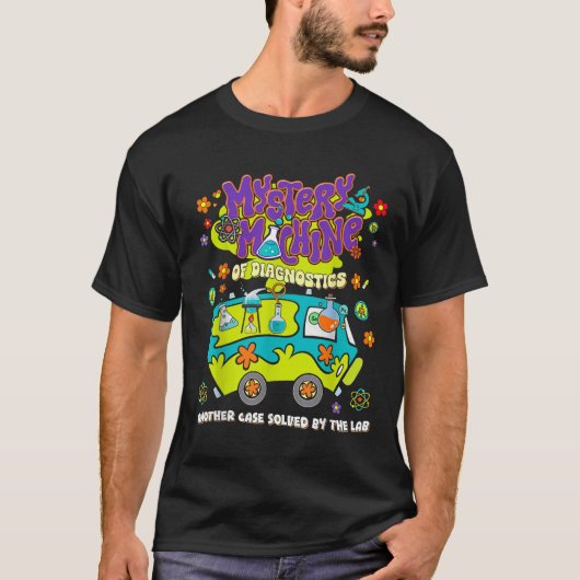Mystery Machine Of Diagnostics Lab Week 2025 Med L T-shirt (Voorkant)