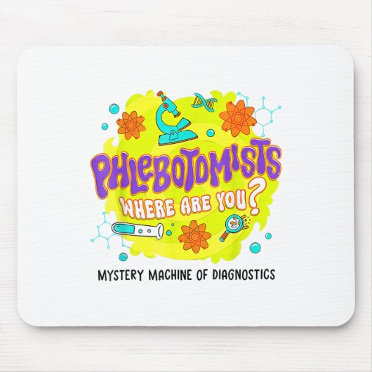Mystery Machine of Diagnostics Lab Week 2025 Phleb Muismat (Voorkant)