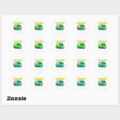 Mystery Machine of Diagnostics Lab Week 2025 T-shi Ronde Sticker (Vel)