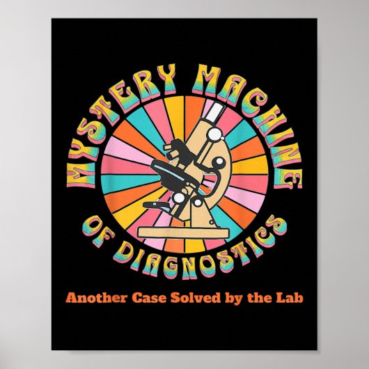 Mystery Machine of Diagnostics Retro Lab Week 2025 Poster (Voorkant)