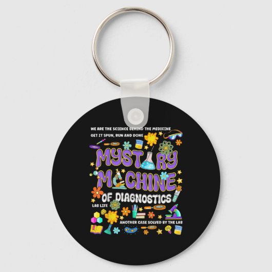 Mystery Machine van diagnostisch lab week 2025 Med Sleutelhanger (Voorkant)