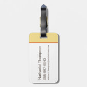 Mystery Machine Van Floral Graphic Bagagelabel (Achterkant verticaal)