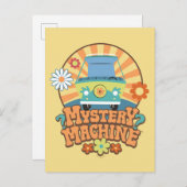 Mystery Machine Van Floral Graphic Briefkaart (Voorkant / Achterkant)