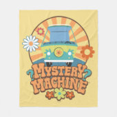 Mystery Machine Van Floral Graphic Fleece Deken (Voorkant)