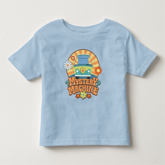 Mystery Machine Van Floral Graphic Kinder Shirts (Voorkant)