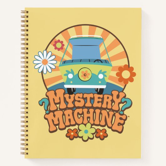 Mystery Machine Van Floral Graphic Notitieboek (Voorkant)