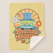 Mystery Machine Van Floral Graphic Sherpa Deken (Voorkant)