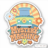 Mystery Machine Van Floral Graphic Sticker (Voorkant)