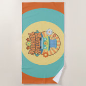 Mystery Machine Van Floral Graphic Strandlaken (Voorkant)