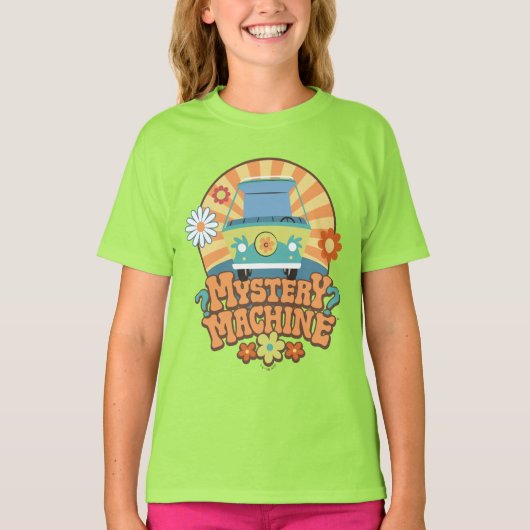 Mystery Machine Van Floral Graphic T-shirt (Voorkant)
