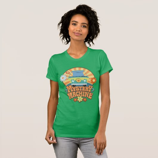 Mystery Machine Van Floral Graphic T-shirt (Voorkant volledig)