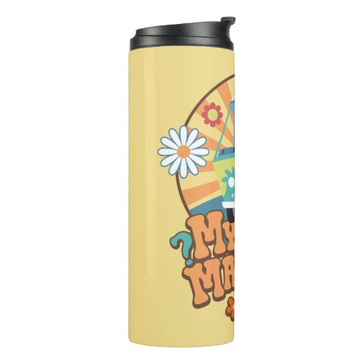 Mystery Machine Van Floral Graphic Thermosbeker (Gedraaid links)